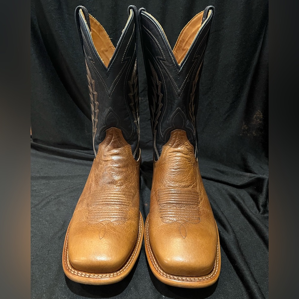 Tecovas “ The Doc” Tan Bison square toe Cowboy Boots